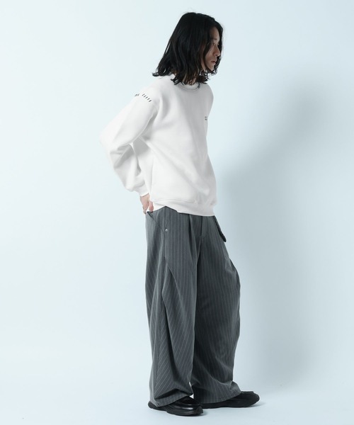 RAGEBLUE（レイジブルー）の「Flower Photo Hand Stitch Tech Sweat/フラワーフォトハンドステッチテックスウェット（スウェット・メンズ・ホワイト/ブルー/ブラック・LARGE/MEDIUM）」の6枚目の写真