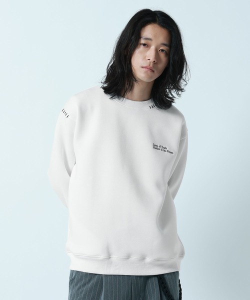 RAGEBLUE（レイジブルー）の「Flower Photo Hand Stitch Tech Sweat/フラワーフォトハンドステッチテックスウェット（スウェット・メンズ・ホワイト/ブルー/ブラック・LARGE/MEDIUM）」の8枚目の写真