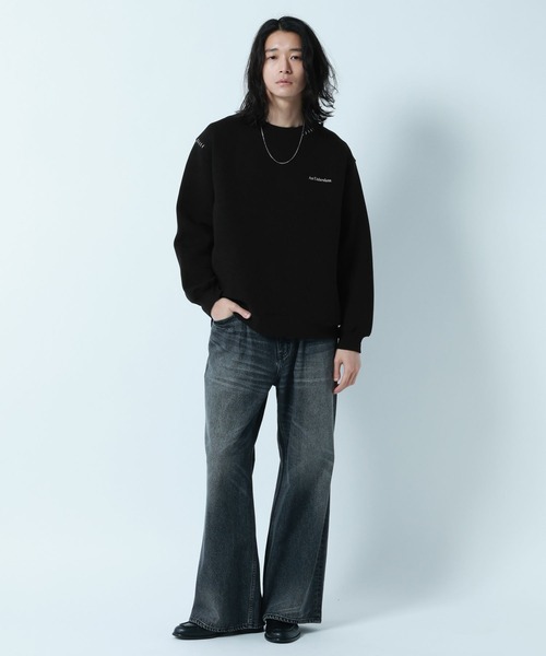 RAGEBLUE（レイジブルー）の「Flower Photo Hand Stitch Tech Sweat/フラワーフォトハンドステッチテックスウェット（スウェット・メンズ・ホワイト/ブルー/ブラック・LARGE/MEDIUM）」の11枚目の写真