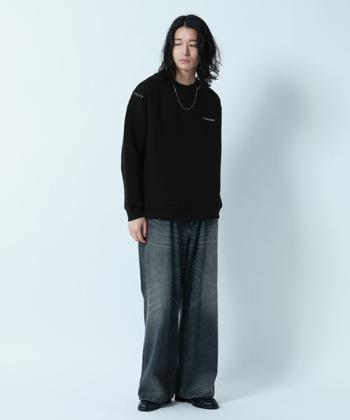 RAGEBLUE（レイジブルー）の「Flower Photo Hand Stitch Tech Sweat/フラワーフォトハンドステッチテックスウェット（スウェット・メンズ・ホワイト/ブルー/ブラック・LARGE/MEDIUM）」の12枚目の写真