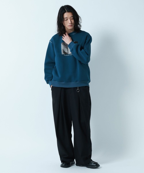 RAGEBLUE（レイジブルー）の「Flower Photo Hand Stitch Tech Sweat/フラワーフォトハンドステッチテックスウェット（スウェット・メンズ・ホワイト/ブルー/ブラック・LARGE/MEDIUM）」の19枚目の写真