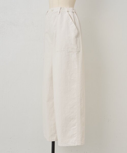 BEARDSLEY(ビアズリー)の「ムラ糸ピグメントダイワイドパンツ(その他パンツ・レディース・ネイビー/ホワイト・FREE)」の14枚目の写真