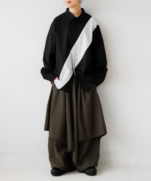 antiqua（アンティカ）の「TASUKI SHIRT　タスキシャツ（シャツ/ブラウス・メンズ・ホワイト/ブラック・P/R）」の18枚目の写真