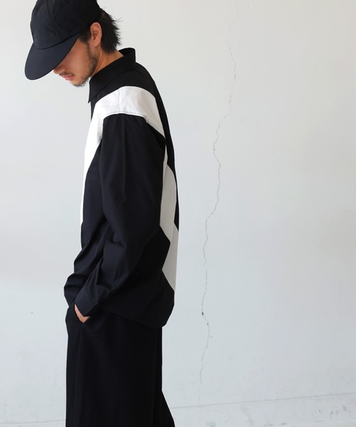 antiqua（アンティカ）の「TASUKI SHIRT　タスキシャツ（シャツ/ブラウス・メンズ・ホワイト/ブラック・P/R）」の10枚目の写真