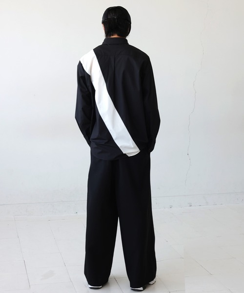 antiqua（アンティカ）の「TASUKI SHIRT　タスキシャツ（シャツ/ブラウス・メンズ・ホワイト/ブラック・P/R）」の11枚目の写真