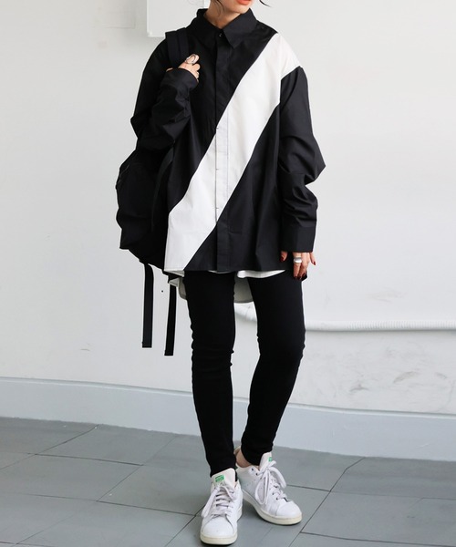 antiqua（アンティカ）の「TASUKI SHIRT　タスキシャツ（シャツ/ブラウス・メンズ・ホワイト/ブラック・P/R）」の21枚目の写真