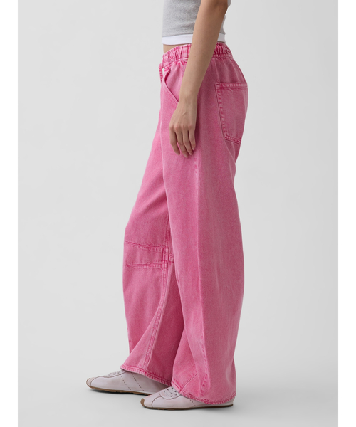 GAP(ギャップ)の「ミッドライズ ウルトラソフト ホースシューデニム(デニムパンツ・レディース・ピンク・S/XS/XXS/L/M)」の6枚目の写真