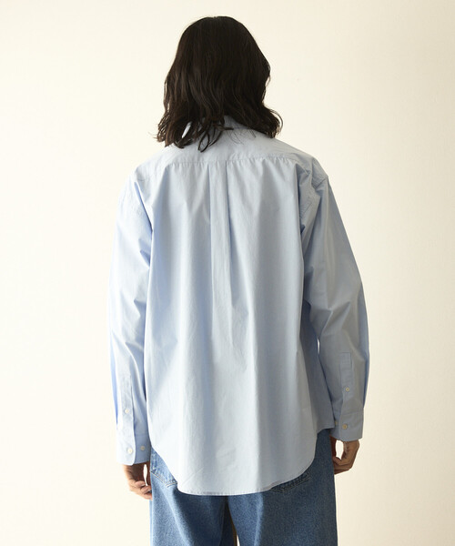 Firsthand(ファーストハンド)の「Firsthand/ファーストハンド ニュアンスカラー オーバーサイズ レギュラーカラーシャツ ロングスリーブ(シャツ/ブラウス・メンズ・グリーン/ピンク/サックスブルー/ベージュ/ラベンダー/レモンイエロー・LARGE/MEDIUM)」の22枚目の写真