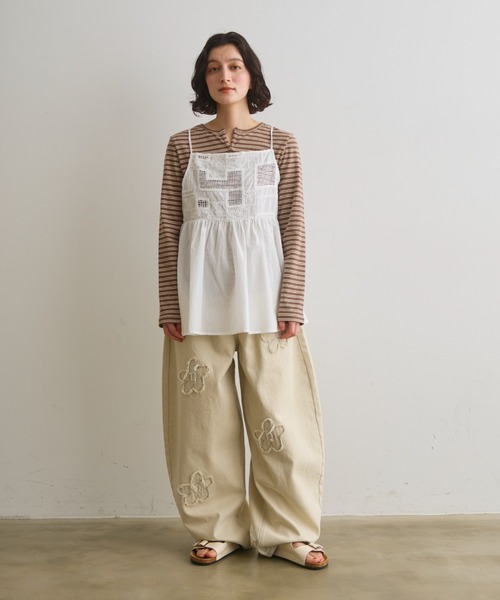 Crisp(クリスプ)の「コード刺繍メッシュキャミ(シャツ/ブラウス・レディース・ホワイト・FREE)」の20枚目の写真
