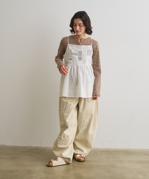 Crisp(クリスプ)の「コード刺繍メッシュキャミ(シャツ/ブラウス・レディース・ホワイト・FREE)」の21枚目の写真