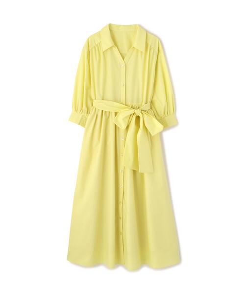 PROPORTION BODY DRESSING(プロポーションボディドレッシング)の「リボン付きシャツワンピース / 1216140312(ワンピース・レディース・ネイビー/イエロー/レッド/ブルー・MEDIUM/P/S)」の5枚目の写真