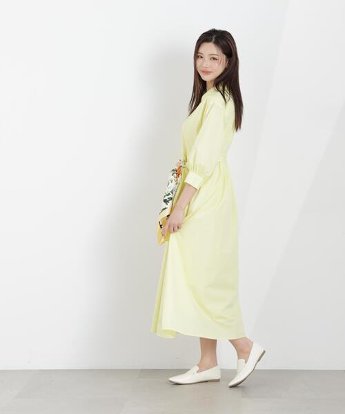 PROPORTION BODY DRESSING(プロポーションボディドレッシング)の「リボン付きシャツワンピース / 1216140312(ワンピース・レディース・ネイビー/イエロー/レッド/ブルー・MEDIUM/P/S)」の9枚目の写真