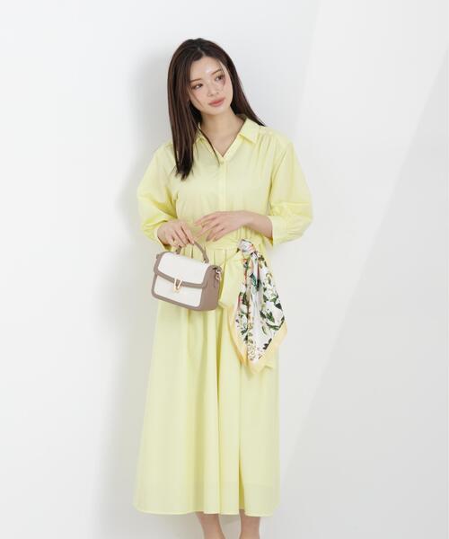 PROPORTION BODY DRESSING（プロポーションボディドレッシング）の「リボン付きシャツワンピース / 1216140312（ワンピース・レディース・ネイビー/イエロー/レッド/ブルー・MEDIUM/P/S）」の10枚目の写真
