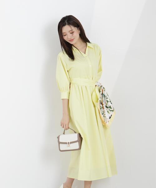 PROPORTION BODY DRESSING（プロポーションボディドレッシング）の「リボン付きシャツワンピース / 1216140312（ワンピース・レディース・ネイビー/イエロー/レッド/ブルー・MEDIUM/P/S）」の11枚目の写真
