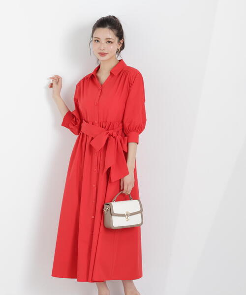 PROPORTION BODY DRESSING（プロポーションボディドレッシング）の「リボン付きシャツワンピース / 1216140312（ワンピース・レディース・ネイビー/イエロー/レッド/ブルー・MEDIUM/P/S）」の17枚目の写真