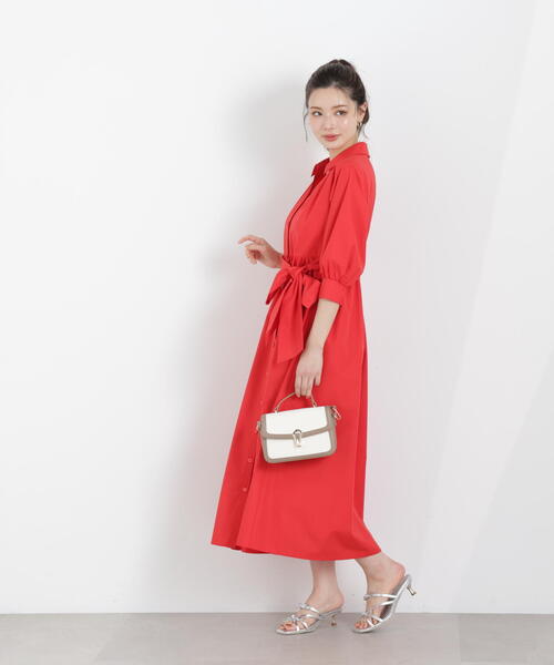 PROPORTION BODY DRESSING（プロポーションボディドレッシング）の「リボン付きシャツワンピース / 1216140312（ワンピース・レディース・ネイビー/イエロー/レッド/ブルー・MEDIUM/P/S）」の19枚目の写真