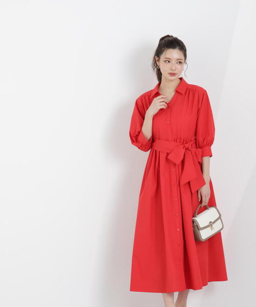 PROPORTION BODY DRESSING（プロポーションボディドレッシング）の「リボン付きシャツワンピース / 1216140312（ワンピース・レディース・ネイビー/イエロー/レッド/ブルー・MEDIUM/P/S）」の11枚目の写真