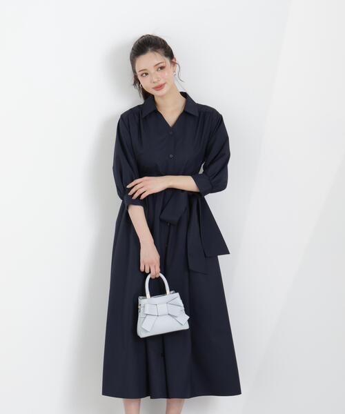 PROPORTION BODY DRESSING(プロポーションボディドレッシング)の「リボン付きシャツワンピース / 1216140312(ワンピース・レディース・ネイビー/イエロー/レッド/ブルー・MEDIUM/P/S)」の11枚目の写真