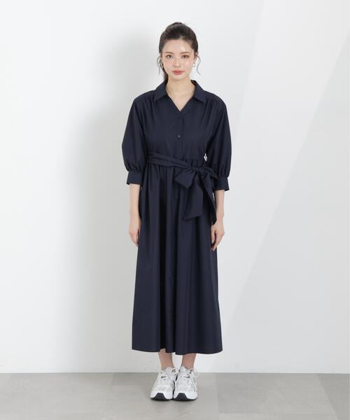 PROPORTION BODY DRESSING(プロポーションボディドレッシング)の「リボン付きシャツワンピース / 1216140312(ワンピース・レディース・ネイビー/イエロー/レッド/ブルー・MEDIUM/P/S)」の13枚目の写真