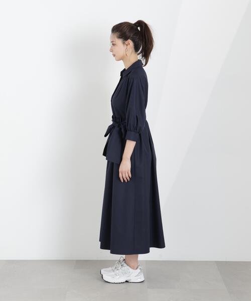 PROPORTION BODY DRESSING(プロポーションボディドレッシング)の「リボン付きシャツワンピース / 1216140312(ワンピース・レディース・ネイビー/イエロー/レッド/ブルー・MEDIUM/P/S)」の14枚目の写真