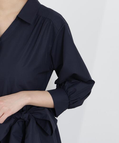 PROPORTION BODY DRESSING(プロポーションボディドレッシング)の「リボン付きシャツワンピース / 1216140312(ワンピース・レディース・ネイビー/イエロー/レッド/ブルー・MEDIUM/P/S)」の18枚目の写真