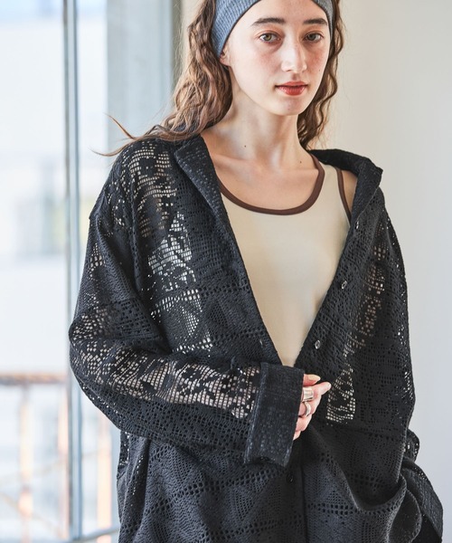 GEORGE'S（ジョージズ）の「アソートリンガータンク（タンクトップ・レディース・クリーム/オフホワイト/ブラック/レッド・FREE）」の2枚目の写真