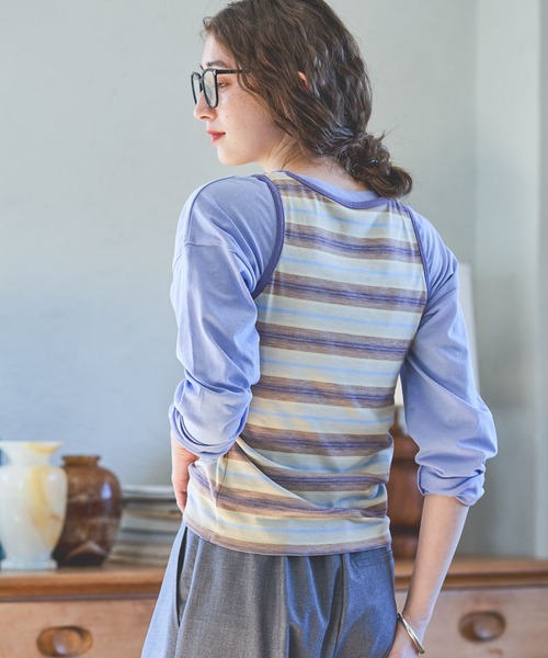 GEORGE'S（ジョージズ）の「アソートリンガータンク（タンクトップ・レディース・クリーム/オフホワイト/ブラック/レッド・FREE）」の22枚目の写真