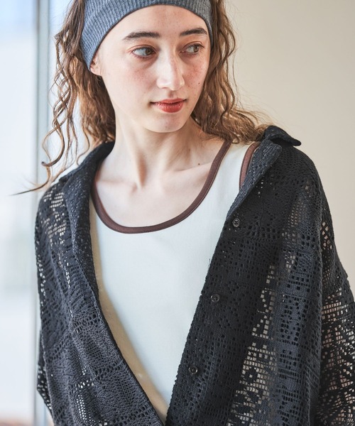 GEORGE'S（ジョージズ）の「アソートリンガータンク（タンクトップ・レディース・クリーム/オフホワイト/ブラック/レッド・FREE）」の7枚目の写真