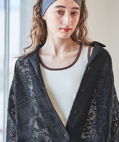 GEORGE'S（ジョージズ）の「アソートリンガータンク（タンクトップ・レディース・クリーム/オフホワイト/ブラック/レッド・FREE）」の8枚目の写真