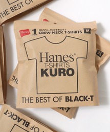 HANES(�w�C���Y)��Hanes/�փC���Y T-SHIRTS KURO/�N�� �� �u���b�N ���n �N���[�l�b�N ����T�V���c/1P �p�b�NT/���f�B�[�X �����Y(T�V���c/�J�b�g�\�[)