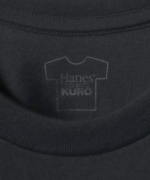 HANES(ヘインズ)の「Hanes/へインズ T-SHIRTS KURO/クロ 黒 ブラック 無地 クルーネック 半袖Tシャツ/1P パックT/レディース メンズ(Tシャツ/カットソー・メンズ・ブラック・M/S/L/XL)」の6枚目の写真