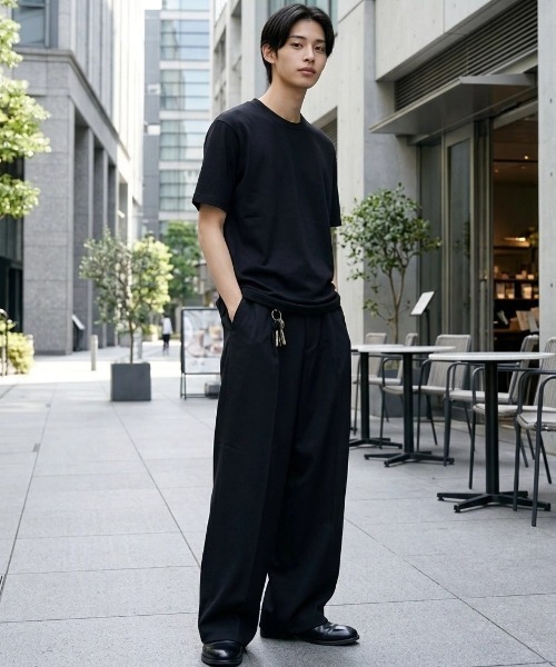 HANES(ヘインズ)の「Hanes/へインズ T-SHIRTS KURO/クロ 黒 ブラック 無地 クルーネック 半袖Tシャツ/1P パックT/レディース メンズ(Tシャツ/カットソー・メンズ・ブラック・M/S/L/XL)」の12枚目の写真