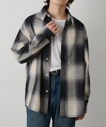 COLONY 2139（コロニートゥーワンスリーナイン）の「リネンライクオンブレチェック長袖シャツ（シャツ/ブラウス）」