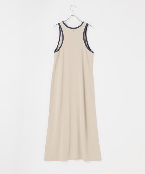 CALMER(カルメール)の「RINGER DRESS(ワンピース・レディース・ネイビー/ベージュ・FREE)」の8枚目の写真