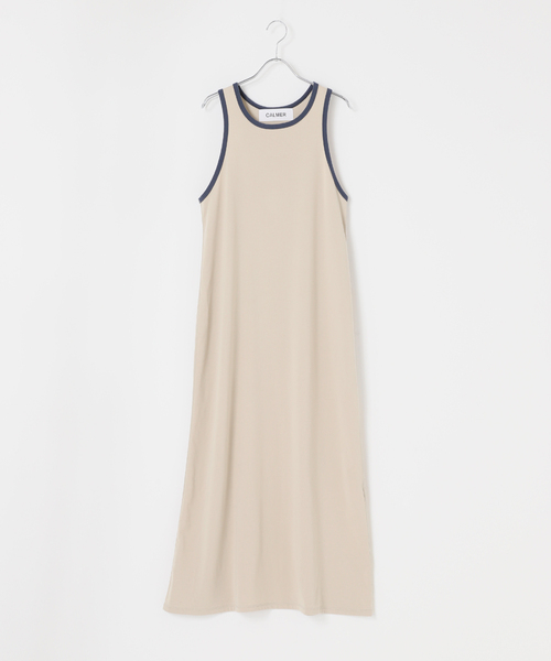 CALMER(カルメール)の「RINGER DRESS(ワンピース・レディース・ネイビー/ベージュ・FREE)」の20枚目の写真