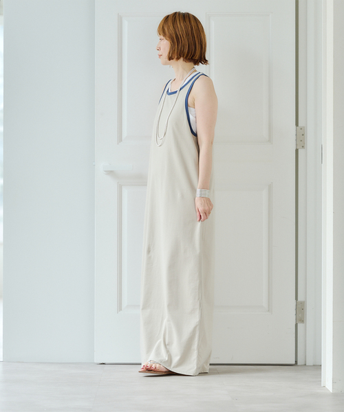CALMER(カルメール)の「RINGER DRESS(ワンピース・レディース・ネイビー/ベージュ・FREE)」の21枚目の写真