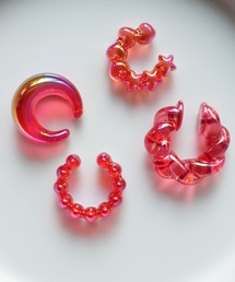 Port（ポート）の「【 Port / ポート 】 4個セット オーロラクリア ニュアンスデザイン イヤカフ / イヤーカフ（イヤーカフ）」