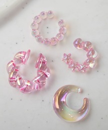 Port（ポート）の「【 Port / ポート 】 4個セット オーロラクリア ニュアンスデザイン イヤカフ / イヤーカフ（イヤーカフ）」