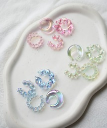 Port（ポート）の「【 Port / ポート 】 4個セット オーロラクリア ニュアンスデザイン イヤカフ / イヤーカフ（イヤーカフ）」