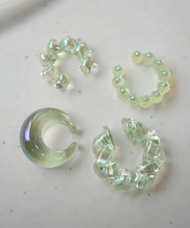 Port（ポート）の「【 Port / ポート 】 4個セット オーロラクリア ニュアンスデザイン イヤカフ / イヤーカフ（イヤーカフ）」