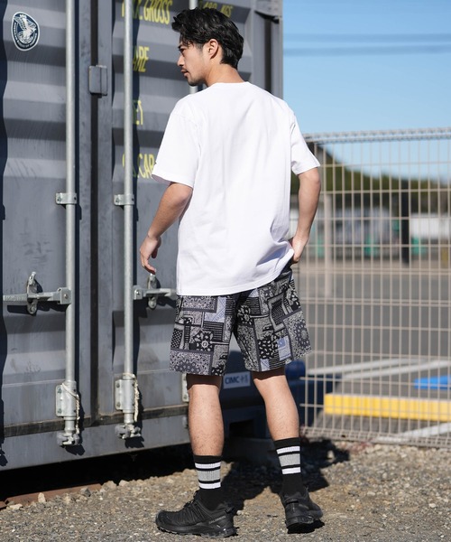NEW ERA(ニューエラ)の「NEW ERA/ニューエラ 半袖 Tシャツ Oriental Paisley ボックスロゴ セットアップ対応(Tシャツ/カットソー・メンズ・ホワイト/ブラック・M/L/XL/XXL)」の17枚目の写真