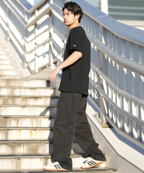 NEW ERA(ニューエラ)の「NEW ERA/ニューエラ 半袖 Tシャツ Oriental Paisley ボックスロゴ セットアップ対応(Tシャツ/カットソー・メンズ・ホワイト/ブラック・M/L/XL/XXL)」の10枚目の写真