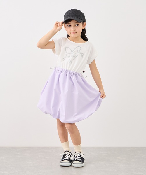 FILA(フィラ)の「【KIDS/キッズ】【FILA/フィラ別注】ドッキングバルーンワンピース(ワンピース・キッズ・グレー/ダークラベンダー・150/140/130)」の22枚目の写真