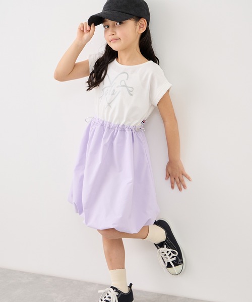 FILA(フィラ)の「【KIDS/キッズ】【FILA/フィラ別注】ドッキングバルーンワンピース(ワンピース・キッズ・グレー/ダークラベンダー・150/140/130)」の17枚目の写真