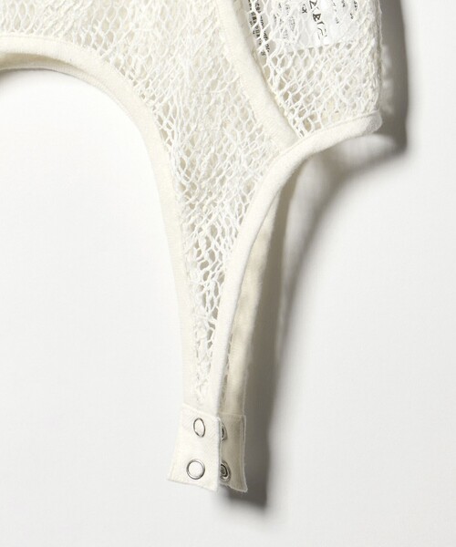 muller of yoshiokubo（ミュラーオブヨシオクボ）の「＜muller of yoshiokubo＞メッシュ ガーター タンクトップ（タンクトップ・レディース・ホワイト・38）」の5枚目の写真