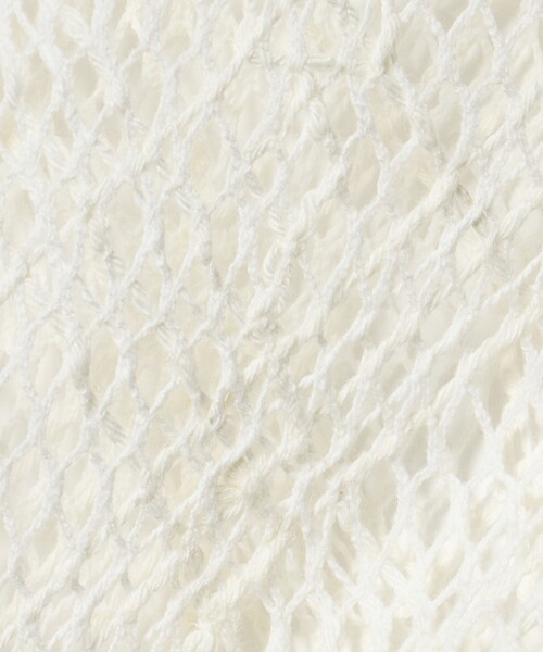 muller of yoshiokubo（ミュラーオブヨシオクボ）の「＜muller of yoshiokubo＞メッシュ ガーター タンクトップ（タンクトップ・レディース・ホワイト・38）」の6枚目の写真