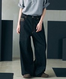 MAISON SPECIAL（メゾンスペシャル）の「《UNISEX》12.5oz Rigid Denim Prime-Wide Pants 12.5ozリジットデニムプライムワイドパンツ【MAISON SPECIAL メゾンスペシャル】（デニムパンツ）」