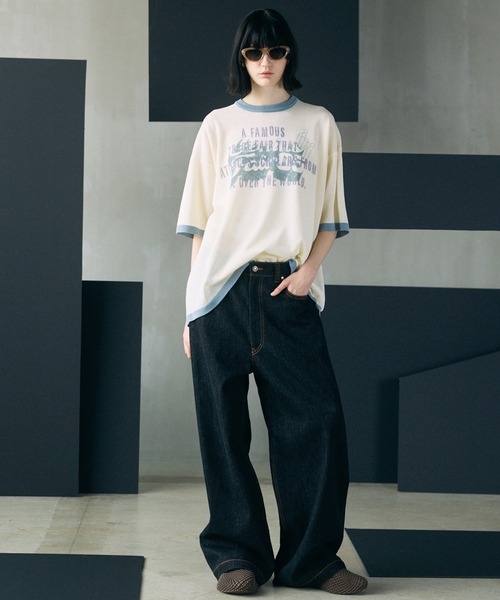 パンツ MAISON SPECIAL Denim Wide Pants UNISEX》12.5oz Rigid Denim Prime-Wide Pants/12.5ozリジットデニム