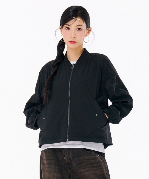 CHASECULT(チェイスカルト)の「女性 軽量 航空ジャンパー-FBRG4171C03(ナイロンジャケット・レディース・ブラック・90/85)」の2枚目の写真