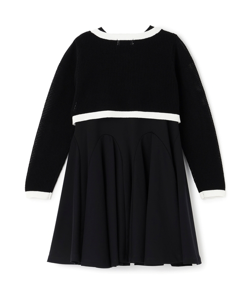 kate spade new york kids(ケイトスペードニューヨーク)の「ボウニット&カットワンピースセット(ワンピース・キッズ・サックスブルー/ブラック・120cm/130cm/160cm/150cm/140cm)」の3枚目の写真